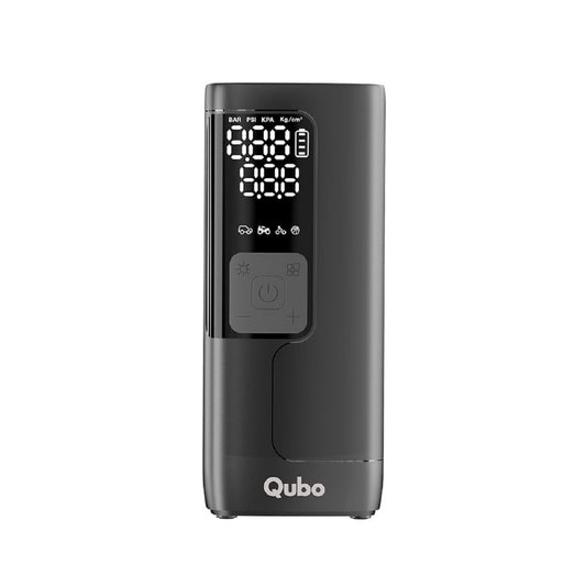 Qubo Digital Tyre Pressure Inflator | 150 PSI | 5000 mAh Battery | Type-C Charging | LED Light | Digital Display | 5 Air Fill Modes | Multiple Modes | Multiple Nozzles