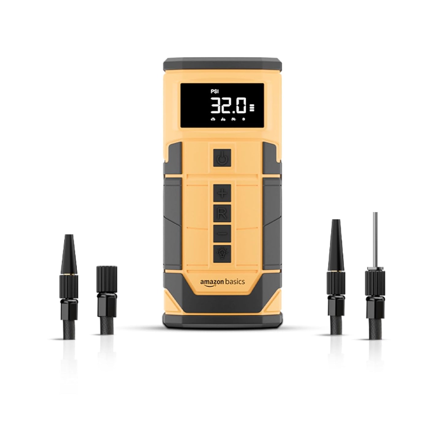 2-in-1 Digital Tyre Inflator|150 PSI Dual-Mode Portable Air Compressor|6000 mAh Battery|Copper Winding Motor| LED Light | Auto Shut-off | Multiple Nozzles for Cars, Bikes