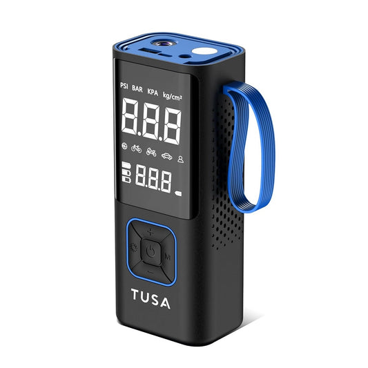 Dual Mode Battery & 12V Car Port, 2X Faster Inflation Wireless Air Pump, 150PSI Portable Air Compressor for Cars, Bikes, Motorcycles, Balls, and Inflatables