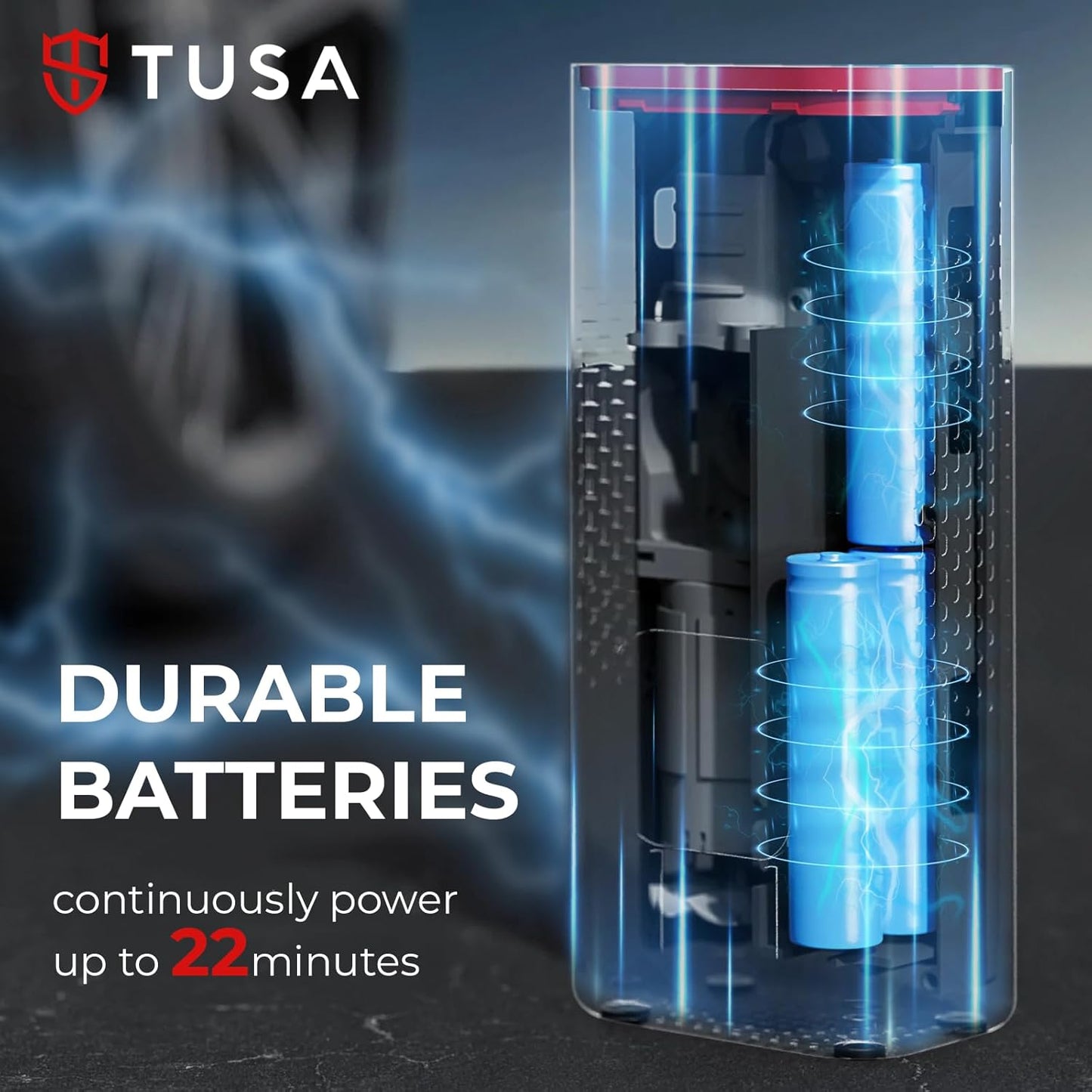 6000 mAh Battery - 2X Faster Inflation - Dual Mode (Battery & 12V Car Port), 150PSI Air Compressor for Cars, Bikes, Motorcycles, Balls, and Inflatables (Red)
